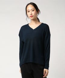 AMERICAN HOLIC | ・長袖ワッフル編み両Vネックプルオーバー(ニット/セーター)