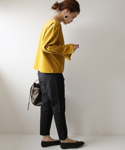 JOURNAL STANDARD relume（ジャーナルスタンダード　レリューム）の「《追加4》バックサテンベイカー テーパードパンツ（その他パンツ・レディース・ブラック/カーキ・40/38/36/34）」の14枚目の写真
