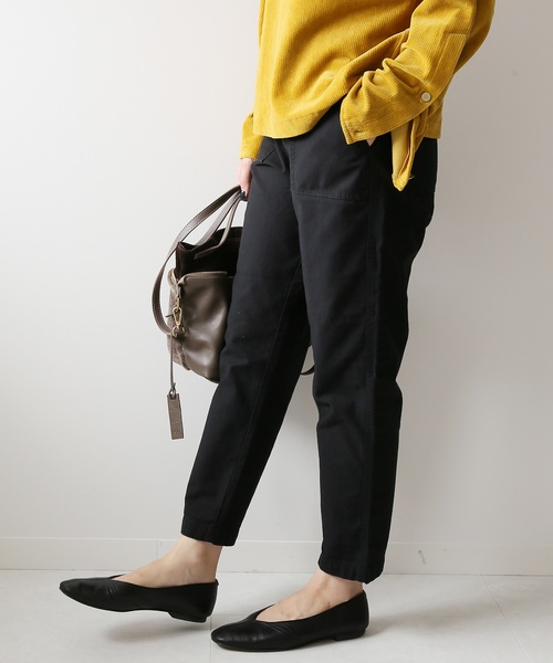 JOURNAL STANDARD relume（ジャーナルスタンダード　レリューム）の「《追加4》バックサテンベイカー テーパードパンツ（その他パンツ・レディース・ブラック/カーキ・40/38/36/34）」の17枚目の写真