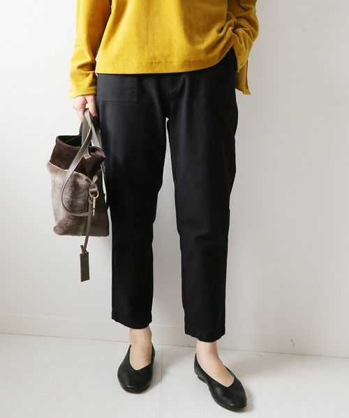 JOURNAL STANDARD relume（ジャーナルスタンダード　レリューム）の「《追加4》バックサテンベイカー テーパードパンツ（その他パンツ・レディース・ブラック/カーキ・40/38/36/34）」の18枚目の写真