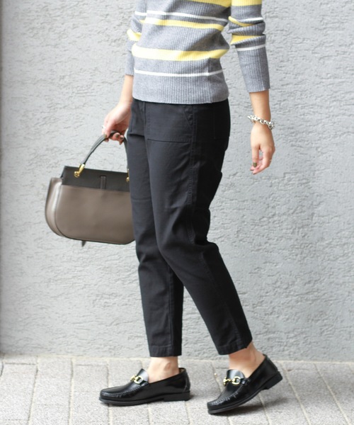 JOURNAL STANDARD relume（ジャーナルスタンダード　レリューム）の「《追加4》バックサテンベイカー テーパードパンツ（その他パンツ・レディース・ブラック/カーキ・40/38/36/34）」の22枚目の写真