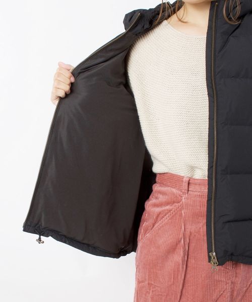 liflattie ships（リフラティ シップス）の「liflattie ships:シームレスダウンフーディー◇（ダウンジャケット/コート・レディース・ライトグレー/ブラック・SMALL/MEDIUM）」の21枚目の写真