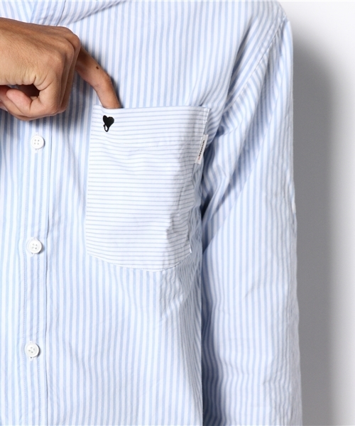 BEAMS(ビームス)の「□INTERFACE / B/H CRAZY STRIPE(シャツ/ブラウス・メンズ・サックスブルー・MEDIUM/LARGE)」の6枚目の写真