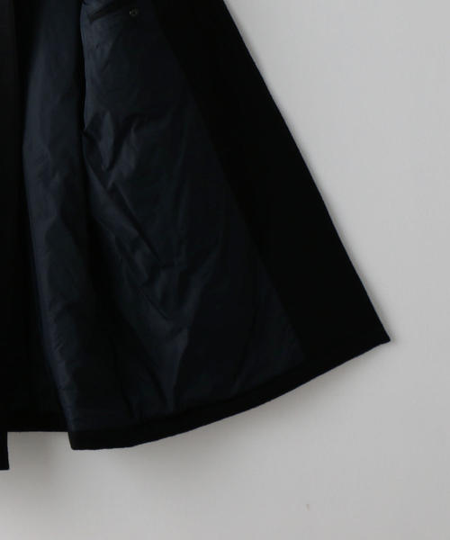 STILL BY HAND（スティルバイハンド）の「＜STILL BY HAND＞ BAL COLLAR COAT/コート（ステンカラーコート・メンズ・ケリー/ブラック・48/46）」の13枚目の写真