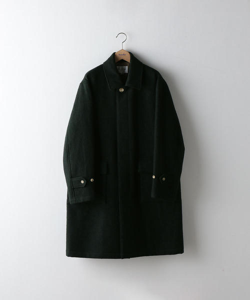 STILL BY HAND（スティルバイハンド）の「＜STILL BY HAND＞ BAL COLLAR COAT/コート（ステンカラーコート・メンズ・ケリー/ブラック・48/46）」の14枚目の写真
