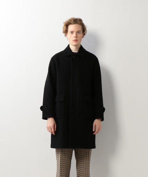 STILL BY HAND（スティルバイハンド）の「＜STILL BY HAND＞ BAL COLLAR COAT/コート（ステンカラーコート・メンズ・ケリー/ブラック・48/46）」の17枚目の写真