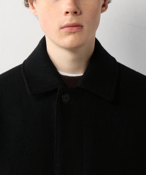 STILL BY HAND（スティルバイハンド）の「＜STILL BY HAND＞ BAL COLLAR COAT/コート（ステンカラーコート・メンズ・ケリー/ブラック・48/46）」の8枚目の写真