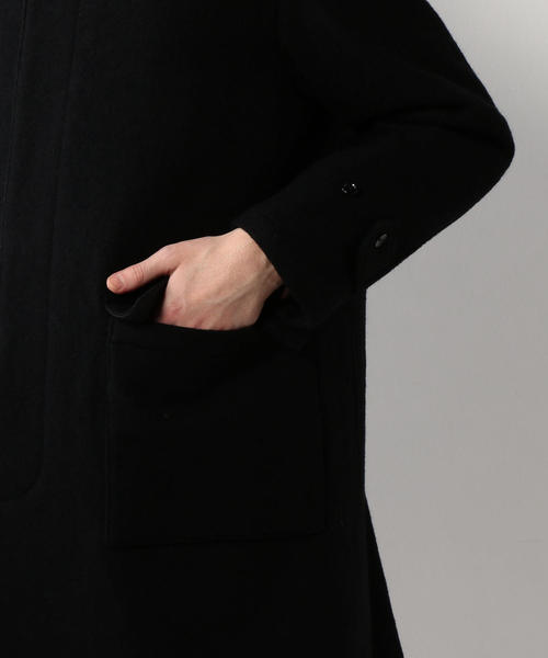 STILL BY HAND（スティルバイハンド）の「＜STILL BY HAND＞ BAL COLLAR COAT/コート（ステンカラーコート・メンズ・ケリー/ブラック・48/46）」の9枚目の写真