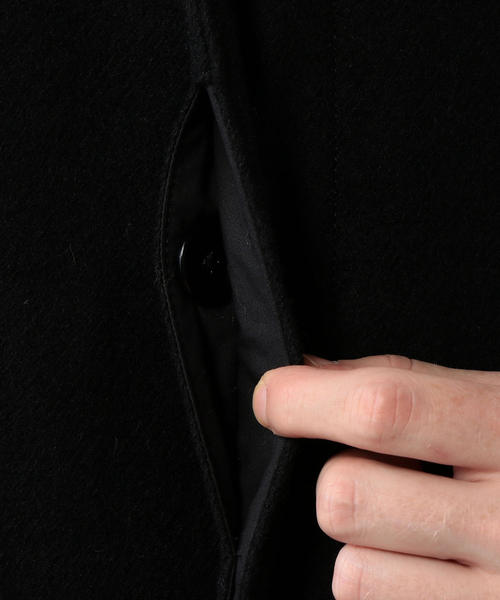 STILL BY HAND（スティルバイハンド）の「＜STILL BY HAND＞ BAL COLLAR COAT/コート（ステンカラーコート・メンズ・ケリー/ブラック・48/46）」の3枚目の写真