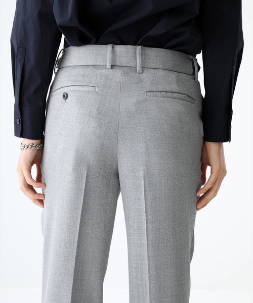 STUDIOUS（ステュディオス）の「【STUDIOUS】トリコチン テーパードスリムスラックス（その他パンツ・メンズ・ネイビー/グレー・1/2/3）」の15枚目の写真