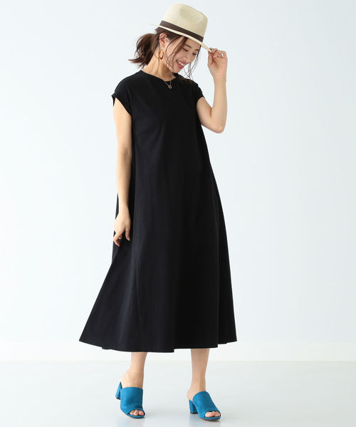 B:MING by BEAMS(ビーミングバイビームス)の「B:MING by BEAMS / 度詰天竺 ワンピース 19SS(ワンピース・レディース・ブラック/グリーン/キャメル・ONE SIZE)」の4枚目の写真
