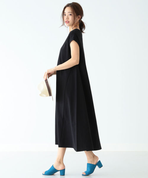 B:MING by BEAMS(ビーミングバイビームス)の「B:MING by BEAMS / 度詰天竺 ワンピース 19SS(ワンピース・レディース・ブラック/グリーン/キャメル・ONE SIZE)」の5枚目の写真