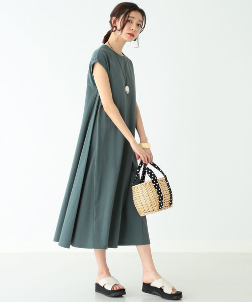 B:MING by BEAMS(ビーミングバイビームス)の「B:MING by BEAMS / 度詰天竺 ワンピース 19SS(ワンピース・レディース・ブラック/グリーン/キャメル・ONE SIZE)」の6枚目の写真
