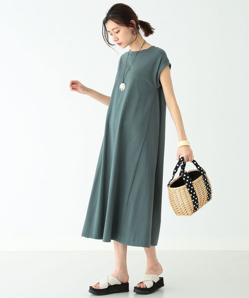 B:MING by BEAMS(ビーミングバイビームス)の「B:MING by BEAMS / 度詰天竺 ワンピース 19SS(ワンピース・レディース・ブラック/グリーン/キャメル・ONE SIZE)」の7枚目の写真
