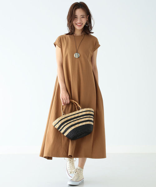 B:MING by BEAMS(ビーミングバイビームス)の「B:MING by BEAMS / 度詰天竺 ワンピース 19SS(ワンピース・レディース・ブラック/グリーン/キャメル・ONE SIZE)」の8枚目の写真