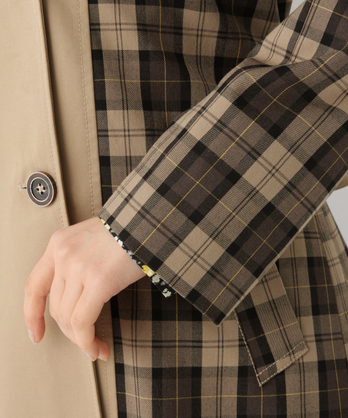 GLOBAL WORK（グローバルワーク）の「キリカエチェックトレンチコート