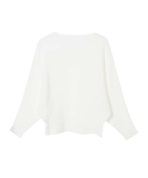 fifth(フィフス)の「シルキータッチボートネックドルマンニット(ニット/セーター・レディース・ホワイト/ブラック/ベージュ/スモークピンク/グレー/ブルー・MEDIUM)」の13枚目の写真