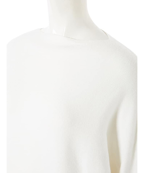 fifth(フィフス)の「シルキータッチボートネックドルマンニット(ニット/セーター・レディース・ホワイト/ブラック/ベージュ/スモークピンク/グレー/ブルー・MEDIUM)」の9枚目の写真