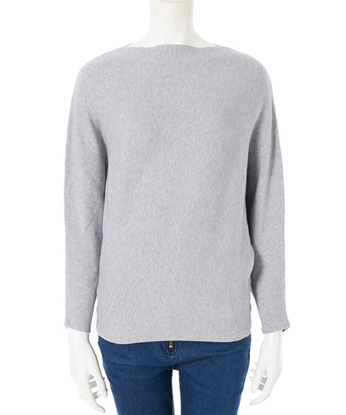 fifth(フィフス)の「シルキータッチボートネックドルマンニット(ニット/セーター・レディース・ホワイト/ブラック/ベージュ/スモークピンク/グレー/ブルー・MEDIUM)」の15枚目の写真