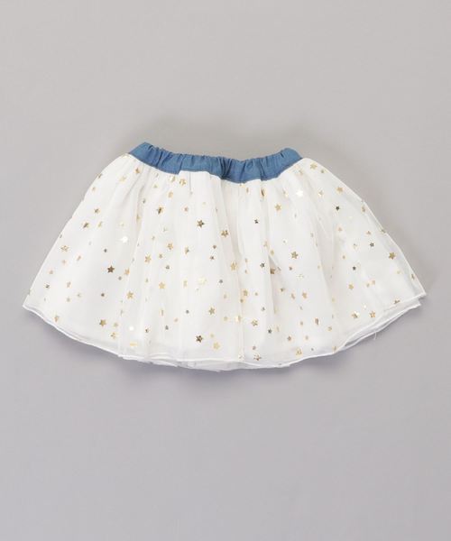 Daddy Oh Daddy（ダディーオーダディー）の「チュールスカート（スカート・キッズ・ネイビー/ホワイト・90/150/140/100/130/120/110）」の3枚目の写真