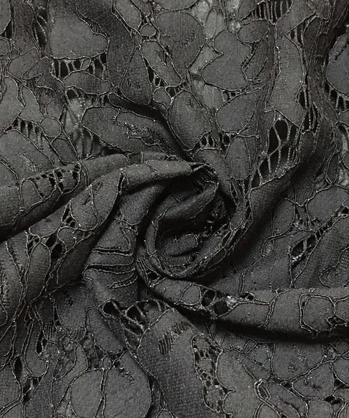 Lace Ladies(レースレディース)の「総レースオフショルダーミモレ丈フレアドレス・ワンピース(ドレス・レディース・ベージュ/ブラック/グリーン/ネイビー・M/S/L/XL)」の17枚目の写真