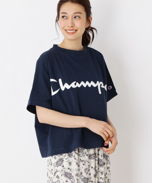 Tシャツ・カットソー Champion Toga Tee Champion ロゴワイドTシャツ(Tシャツ/カットソー)|Champion