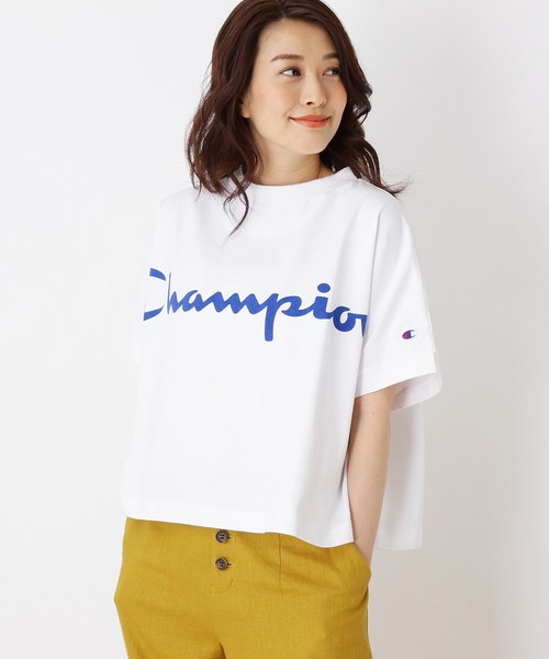 Champion ロゴワイドTシャツ（Tシャツ/カットソー）｜Champion