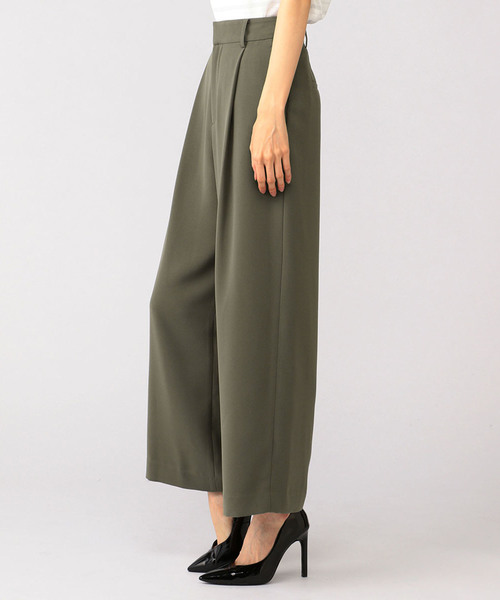 A/C DESIGN BY ALPHA CUBIC(エーシーデザインバイアルファキュービック)の「フロントタックワイドパンツ(その他パンツ・レディース・カーキ/ブラック/モカ・61/64/67/70)」の20枚目の写真