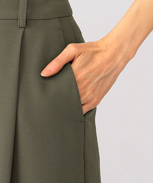 A/C DESIGN BY ALPHA CUBIC(エーシーデザインバイアルファキュービック)の「フロントタックワイドパンツ(その他パンツ・レディース・カーキ/ブラック/モカ・61/64/67/70)」の15枚目の写真