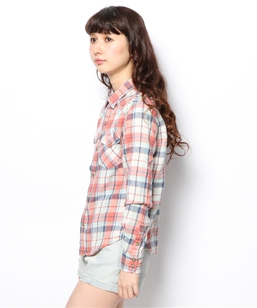 Another Edition（アナザーエディション）の「AE C/L CHK WESTERN SHT ◆（シャツ/ブラウス・レディース・レッド/ケリー/ネイビー・フリー）」の8枚目の写真