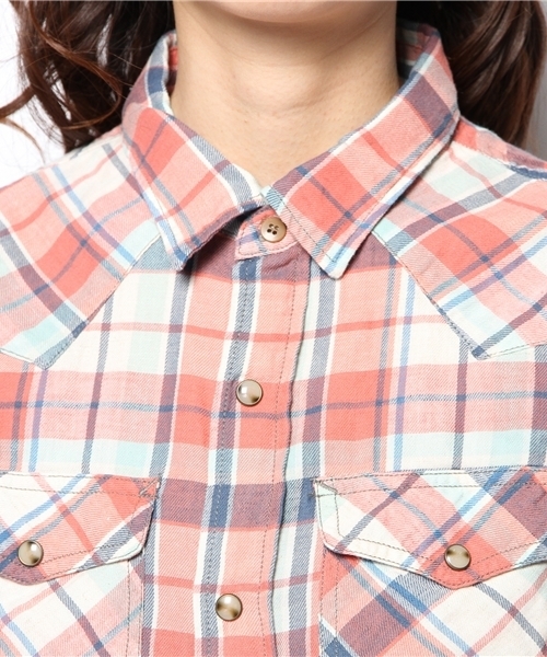 Another Edition（アナザーエディション）の「AE C/L CHK WESTERN SHT ◆（シャツ/ブラウス・レディース・レッド/ケリー/ネイビー・フリー）」の10枚目の写真