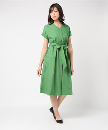 Clear クリアのワンピース グリーン カーキ 緑色系 ストライプ柄 通販 Zozotown