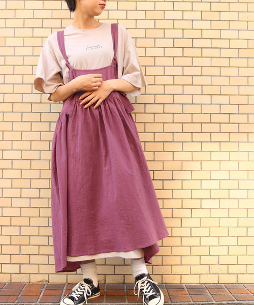 Rivet Surge リベットアンドサージ の 2way無地キャミワンピース Catプリントｔシャツワンピース ワンピース Wear