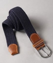 JON PUレザーストレッチメッシュベルト