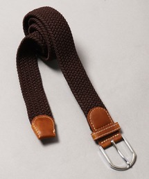 JON PUレザーストレッチメッシュベルト