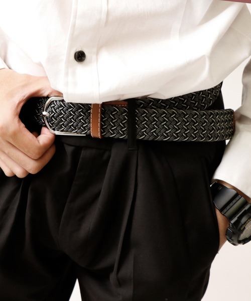 FUNALIVE(ファンアライブ)の「JON PUレザーストレッチメッシュベルト(ベルト・メンズ・ブルー/グレー系その他4/ブラウン/ブラウン系その他2/グレー系その他/イエロー/グレー/ホワイト×ネイビー/グリーン系その他/ネイビー/グレー系その他3/ブラック×グレー/ブラック/ブルー系その他/カーキ/ブラウン系その他/ベージュ系その他2/ブルー系その他2/ブラック系その他2/ブラック系その他3/オフホワイト/ブラック×ホワイト/グレー系その他2/レッド系その他2/ベージュ系その他/チャコール/ブラウン系その他3/グリーン系その他2/ブルー系その他4/ホワイト×グレー/ベージュ/レッド/ブラウン系その他4/ブルー系その他5/ブルー系その他6/ブルー系その他7/レッド系その他3/ピンク系その他/グレー×ホワイト/ライトグリーン/ワインレッド/グリーン/ブルー系その他3/ブラック系その他/ピンク/サーモンピンク/ライトブラウン/レッド系その他/その他2/グレー系その他6/グリーン系その他3/その他/ブラウン系その他6/ブラック系その他4/ブラウン系その他5/ブラック系その他5/グリーン系その他4/グレー系その他5/その他1/ベージュ系その他3/ブラック×グリーン/ブラウン系その他7/その他4/その他3/その他5/ブラック系1・FREE)」の22枚目の写真