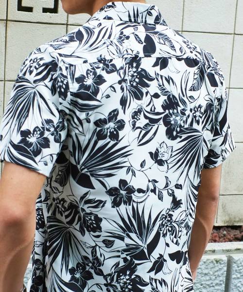 GOSTAR DE FUGA（ゴスタール ジフーガ）の「モノクロボタニカル半袖シャツ（シャツ/ブラウス・メンズ・ホワイト/ブラック・M/L/XL）」の13枚目の写真