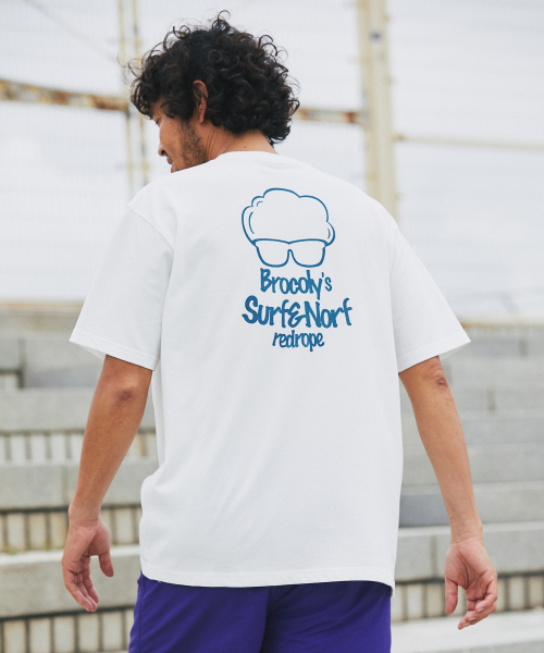 BAYFLOW（ベイフロー）の「【SURF & NORF】ブロッコリーTee（Tシャツ/カットソー・メンズ・ホワイト/ブルー/ライトグリーン・SMALL/MEDIUM/LARGE）」の2枚目の写真