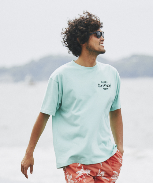 BAYFLOW（ベイフロー）の「【SURF & NORF】ブロッコリーTee（Tシャツ/カットソー・メンズ・ホワイト/ブルー/ライトグリーン・SMALL/MEDIUM/LARGE）」の15枚目の写真