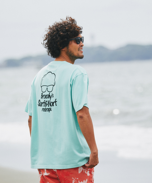 BAYFLOW（ベイフロー）の「【SURF & NORF】ブロッコリーTee（Tシャツ/カットソー・メンズ・ホワイト/ブルー/ライトグリーン・SMALL/MEDIUM/LARGE）」の22枚目の写真