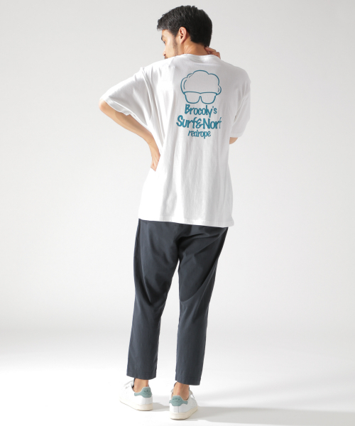 BAYFLOW（ベイフロー）の「【SURF & NORF】ブロッコリーTee（Tシャツ/カットソー・メンズ・ホワイト/ブルー/ライトグリーン・SMALL/MEDIUM/LARGE）」の4枚目の写真