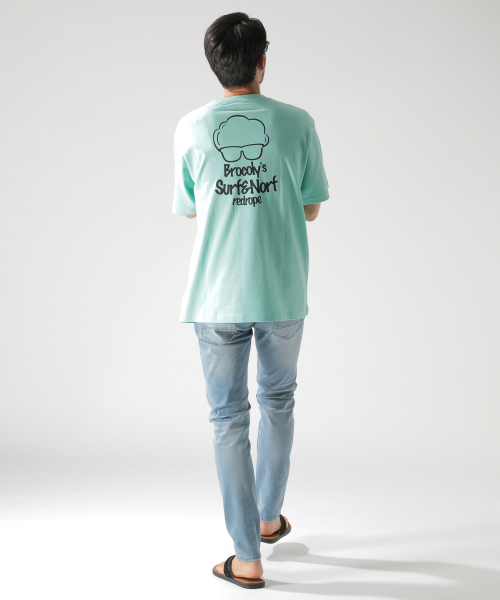 BAYFLOW（ベイフロー）の「【SURF & NORF】ブロッコリーTee（Tシャツ/カットソー・メンズ・ホワイト/ブルー/ライトグリーン・SMALL/MEDIUM/LARGE）」の8枚目の写真