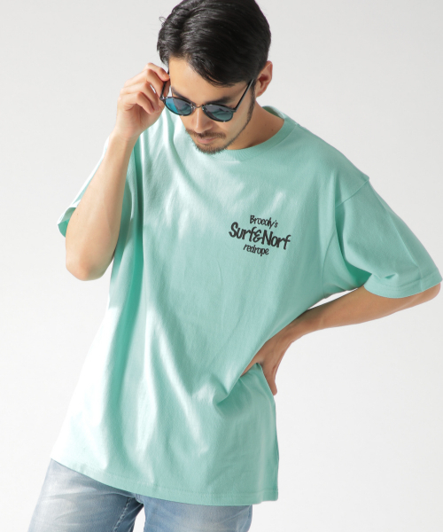 BAYFLOW（ベイフロー）の「【SURF & NORF】ブロッコリーTee（Tシャツ/カットソー・メンズ・ホワイト/ブルー/ライトグリーン・SMALL/MEDIUM/LARGE）」の5枚目の写真