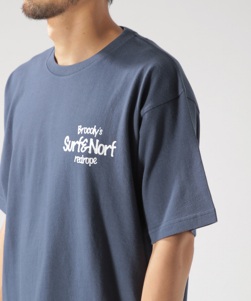 BAYFLOW（ベイフロー）の「【SURF & NORF】ブロッコリーTee（Tシャツ/カットソー・メンズ・ホワイト/ブルー/ライトグリーン・SMALL/MEDIUM/LARGE）」の6枚目の写真