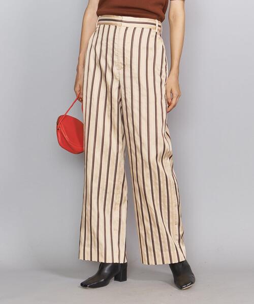 BEAUTY&YOUTH UNITED ARROWS(ビューティーアンドユースユナイテッドアローズ)の「BY サテンドビー ストライプストレートパンツ◆(その他パンツ・レディース・オフホワイト/ベージュ/その他3・MEDIUM/SMALL)」の3枚目の写真