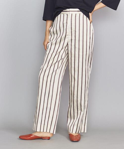 BEAUTY&YOUTH UNITED ARROWS(ビューティーアンドユースユナイテッドアローズ)の「BY サテンドビー ストライプストレートパンツ◆(その他パンツ・レディース・オフホワイト/ベージュ/その他3・MEDIUM/SMALL)」の12枚目の写真