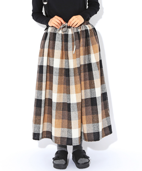 オアスロウorslowチェックギャザースカート　BEAMSBOY BEAMS BOY（ビームスボーイ）の「orslow / チェック ギャザー