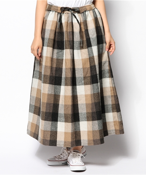 オアスロウorslowチェックギャザースカート　BEAMSBOY BEAMS BOY（ビームスボーイ）の「orslow / チェック ギャザー