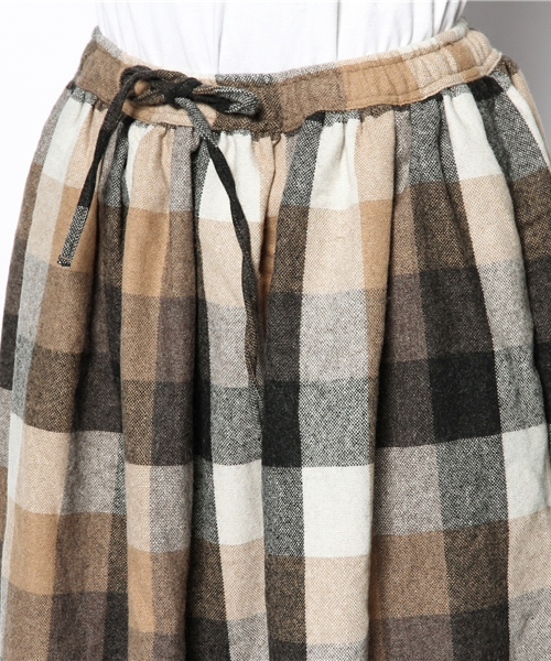 オアスロウorslowチェックギャザースカート　BEAMSBOY BEAMS BOY（ビームスボーイ）の「orslow / チェック ギャザー