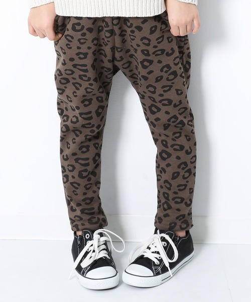 devirock（デビロック）の「プリント裏シャギーサルエルパンツ（その他パンツ・キッズ・ブラウン系その他2/ブラック系その他2/ブラウン系その他/杢グレー/ブラック系その他/カモフラージュ/ネイビー/ベージュ・160cm/110cm/100cm/120cm/130cm/140cm/150cm/80ｃｍ/95cm/90cm）」の4枚目の写真